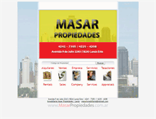 Tablet Screenshot of masarpropiedades.com.ar